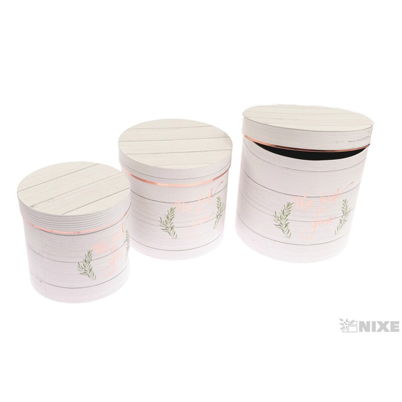 KVĚTINOVÝ BOX 3ks pr. 20x18cm 18x17 15x16*MIX BAREV