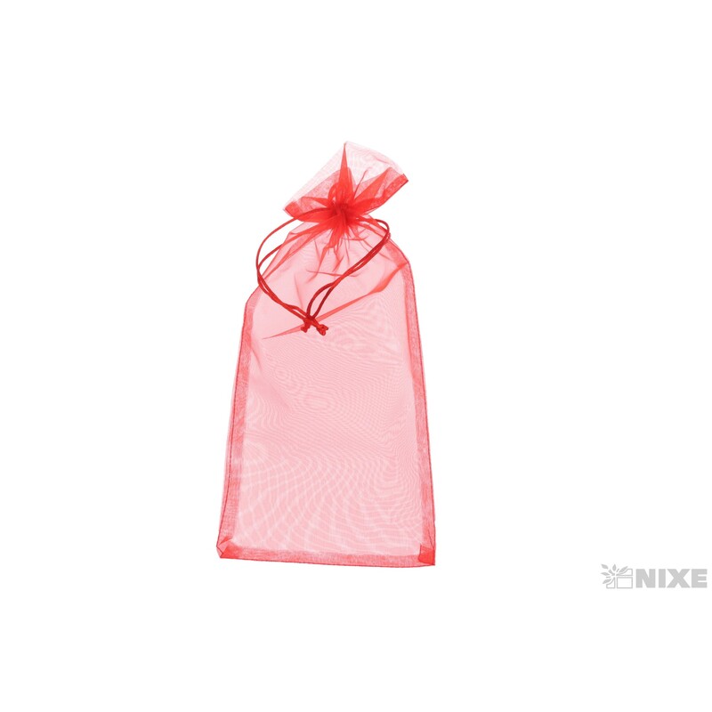 SÁČEK ORGANZA 14x35cm*ČERVENÁ
