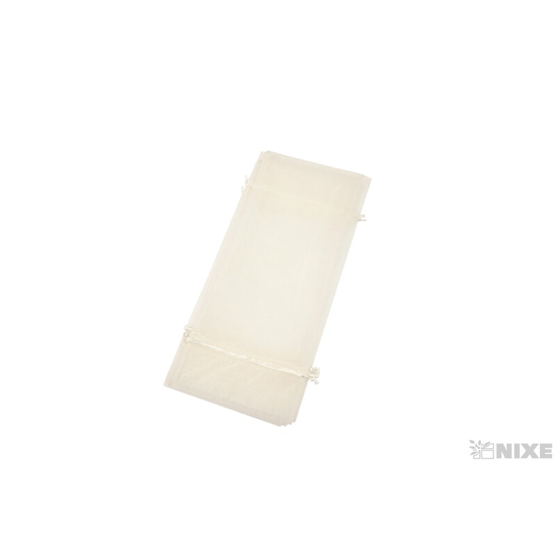 SÁČEK ORGANZA 14x35cm*KRÉMOVÁ