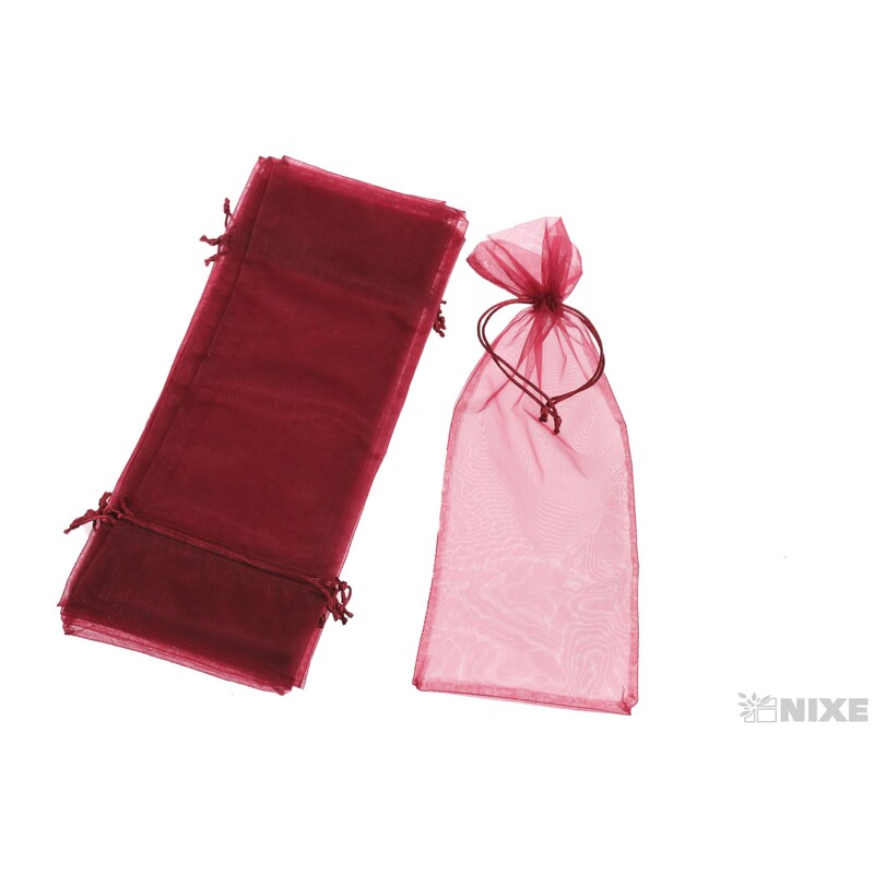 SÁČEK ORGANZA 14x35cm*BORDOVÁ