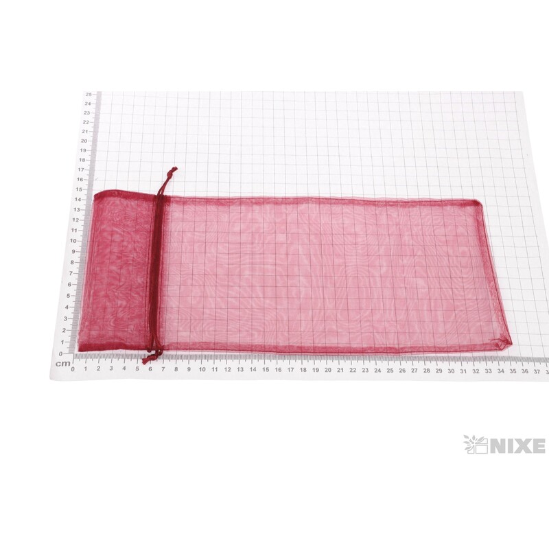 SÁČEK ORGANZA 14x35cm*BORDOVÁ