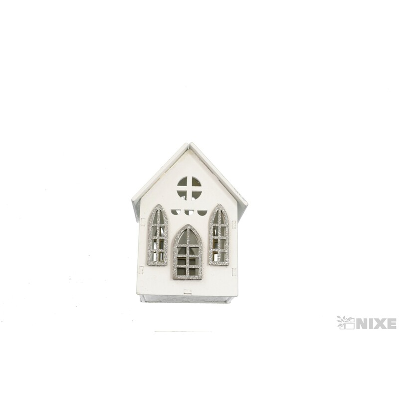 ZÁVĚS DOMEČEK 10cm*STŘÍBRNÁ