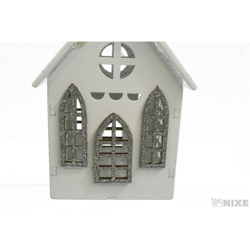 ZÁVĚS DOMEČEK 10cm*STŘÍBRNÁ