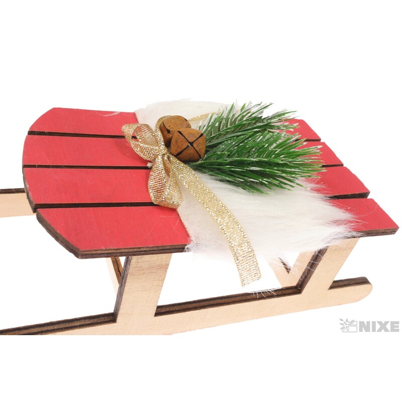 SÁŇKY DŘEVO 23cm*MIX BAREV