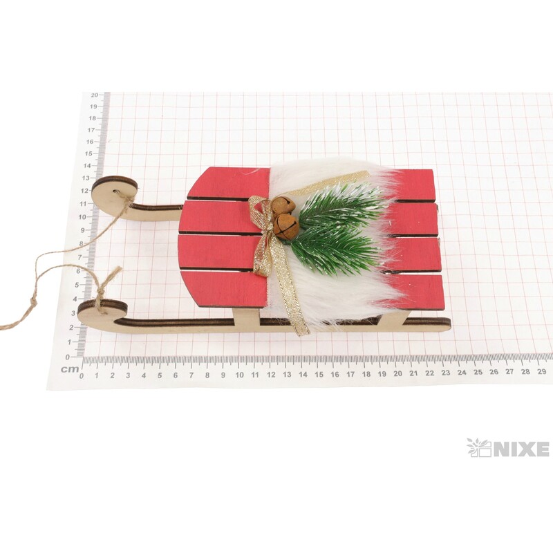 SÁŇKY DŘEVO 23cm*MIX BAREV