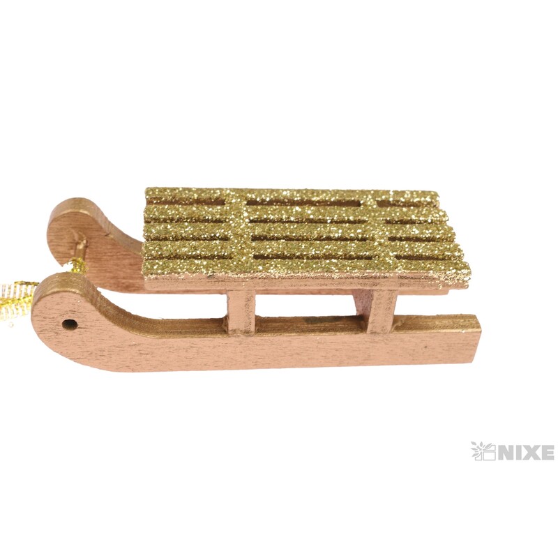 SÁŇKY DŘEVO 7cm 3ks*MIX BAREV