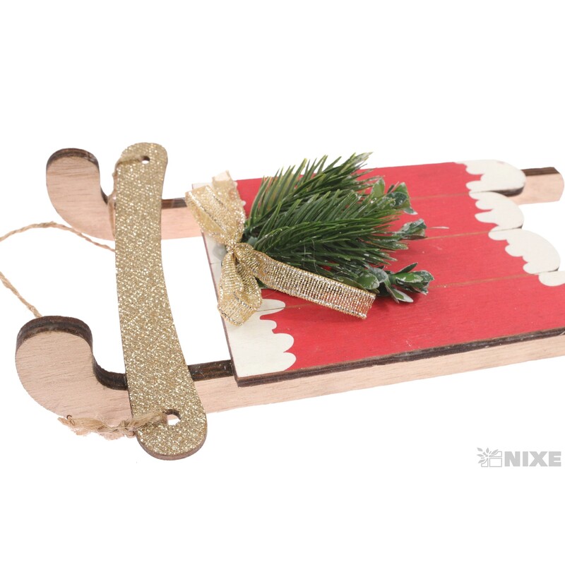 SÁŇKY DŘEVO 22cm*MIX BAREV