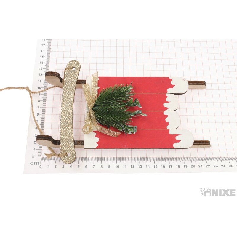 SÁŇKY DŘEVO 22cm*MIX BAREV