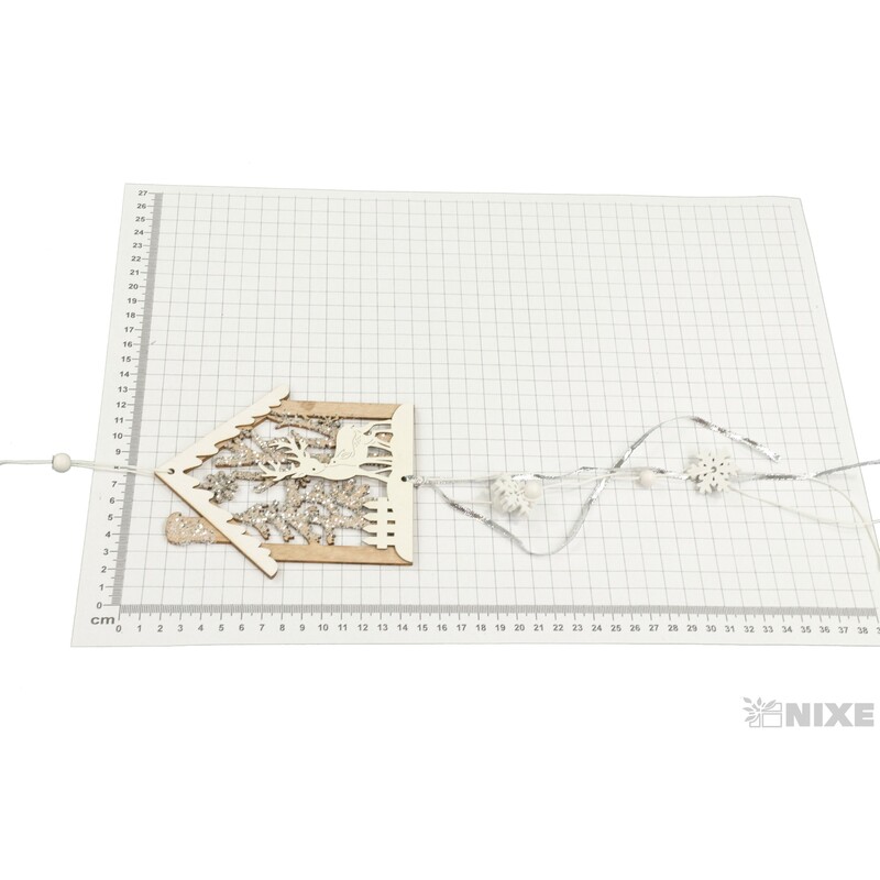 ZÁVĚS DOMEČEK 13x50cm*MIX BAREV