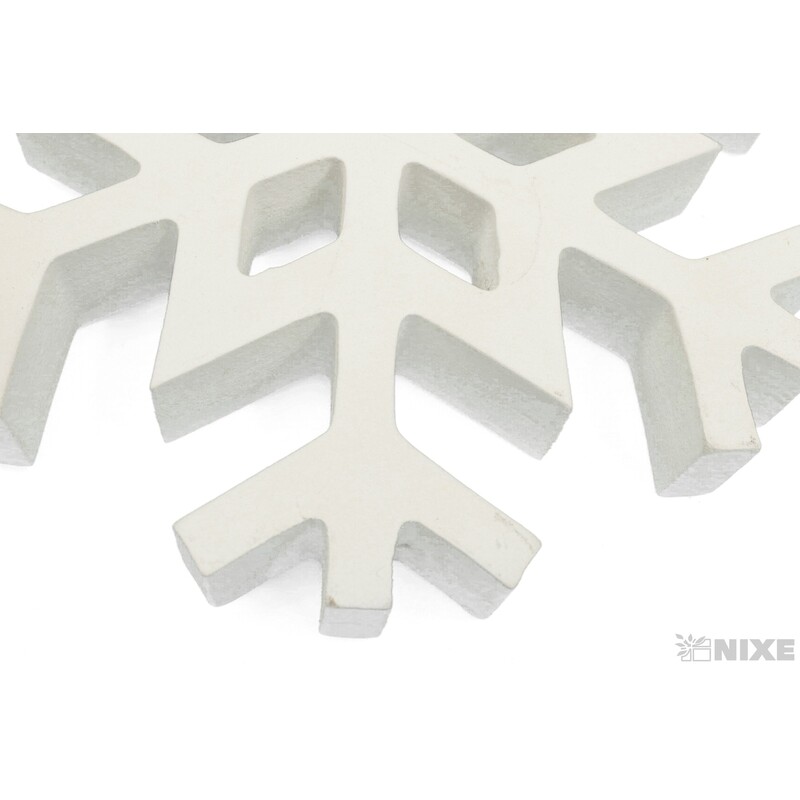 VLOČKA DŘEVO 16cm*BÍLÁ