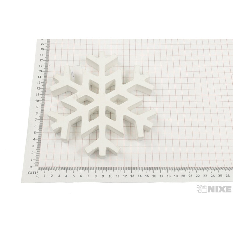 VLOČKA DŘEVO 16cm*BÍLÁ