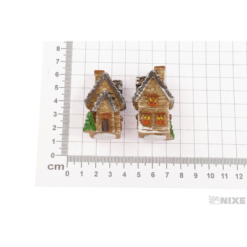 DOMEČEK 4,5cm 4ks*MIX BAREV