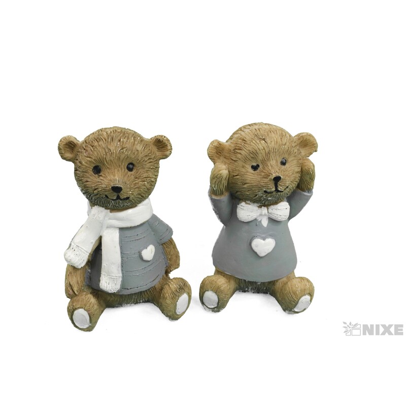 MEDVÍDEK 5x8cm 2ks*MIX BAREV