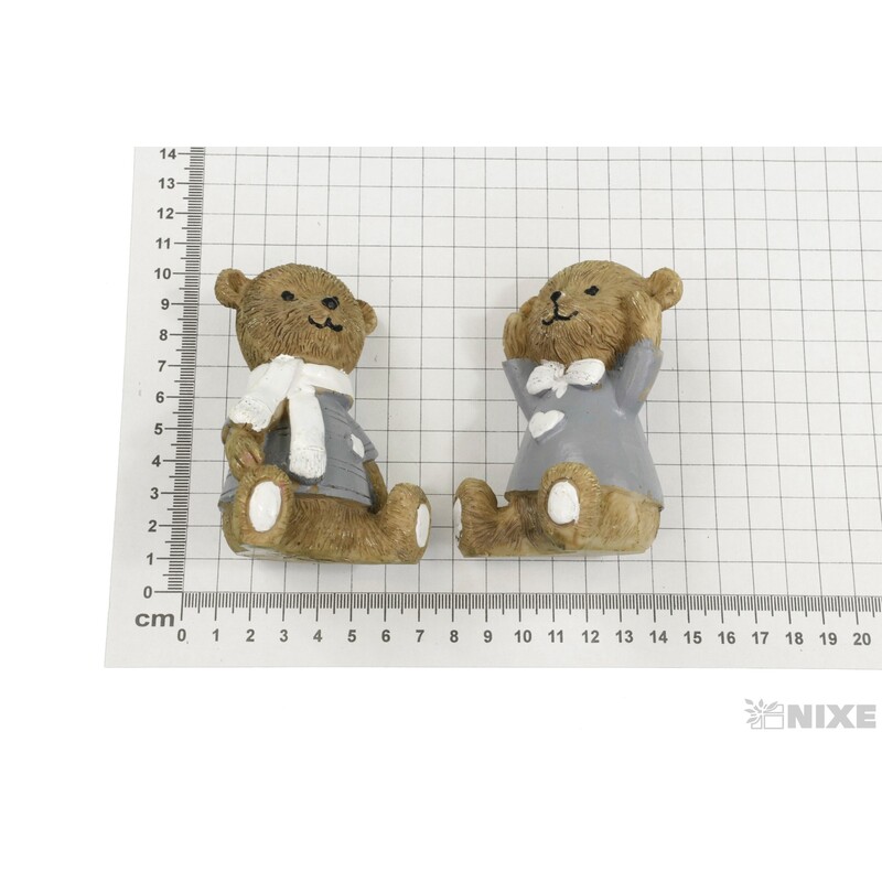 MEDVÍDEK 5x8cm 2ks*MIX BAREV