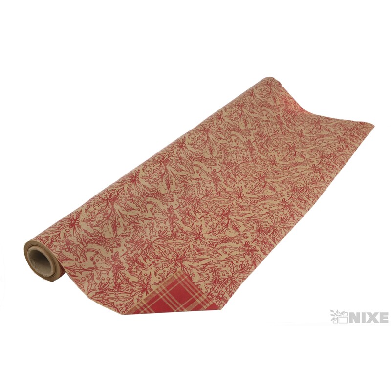 ROLE BIO PAPÍR ACEBO 70cmx20m*ČERVENÁ