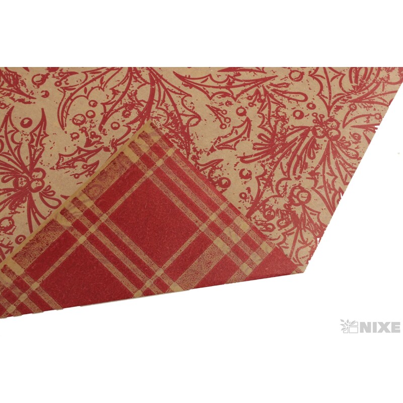 ROLE BIO PAPÍR ACEBO 70cmx20m*ČERVENÁ