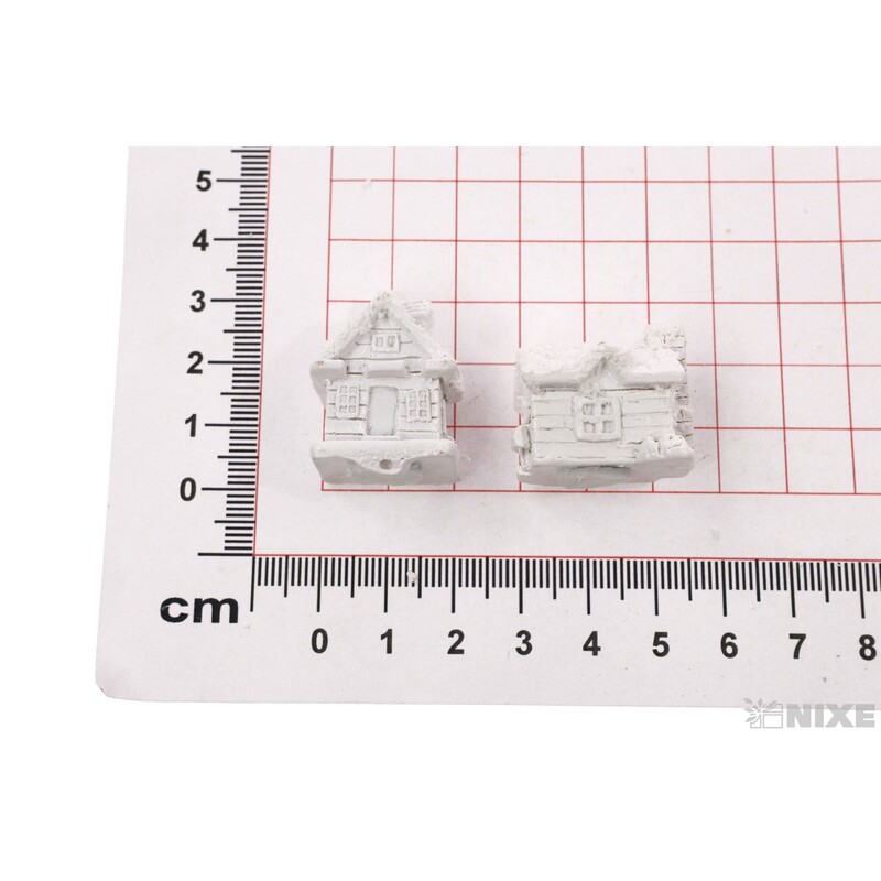 DOMEČEK NALEP 2-3cm 6ks*BÍLÁ