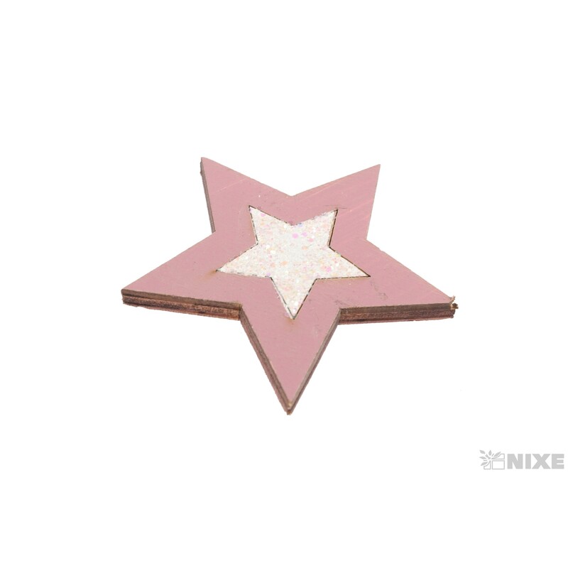 HVĚZDA D 5,5cm 18ks*MIX BAREV