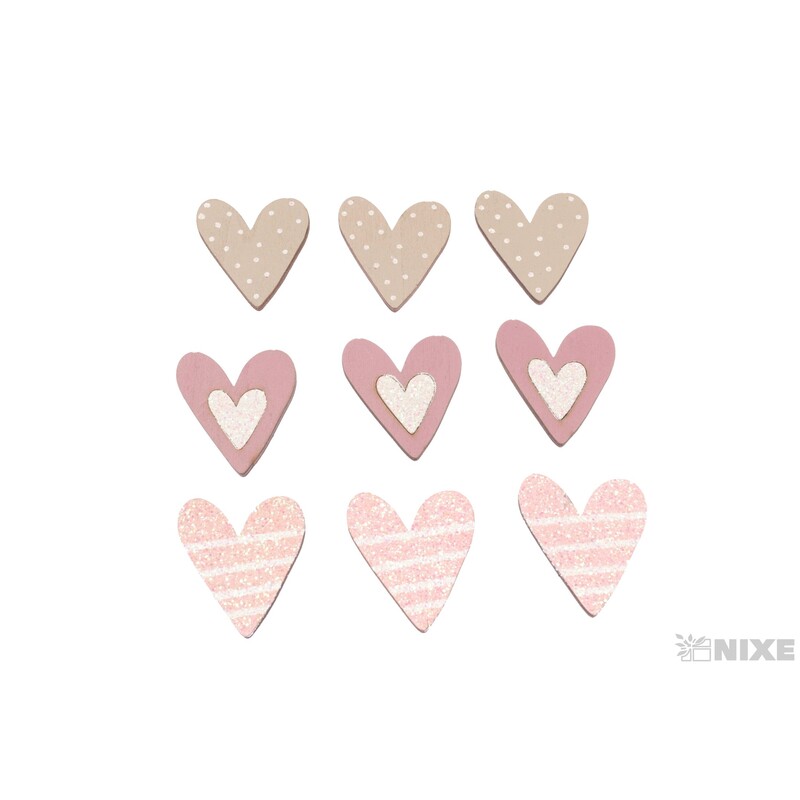 SRDCE D 6cm 18ks*MIX BAREV