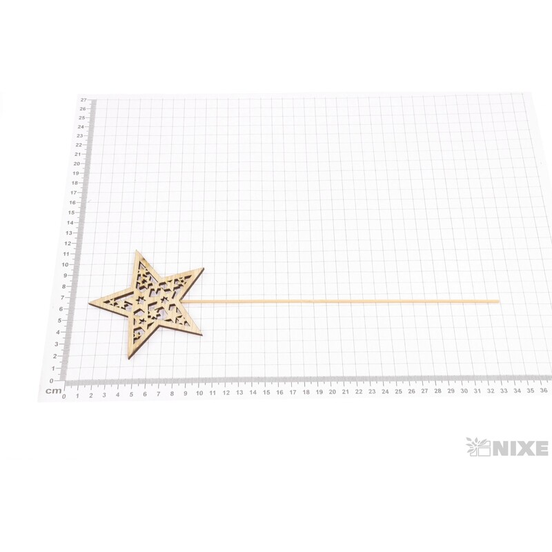 ZÁPICH HVĚZDA 9x32cm 12ks*PŘÍRODNÍ