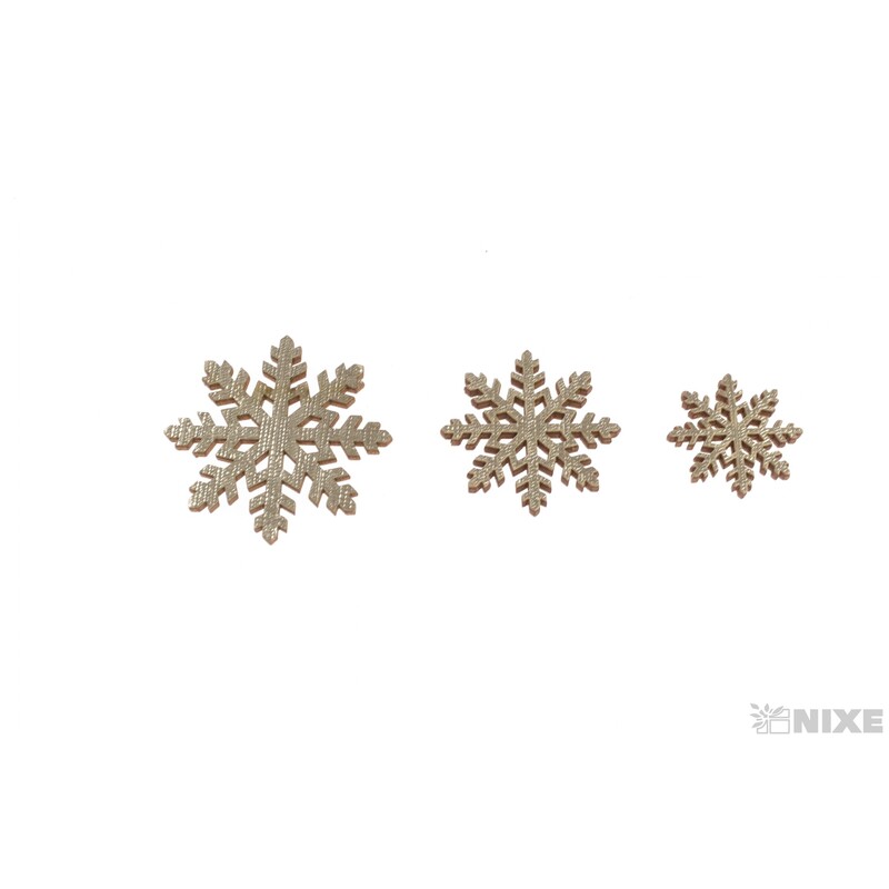 VLOČKA 4cm 24ks*ZLATÁ