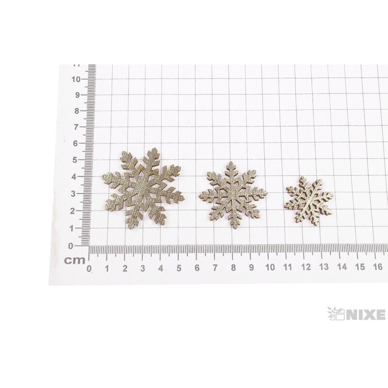 VLOČKA 4cm 24ks*ZLATÁ