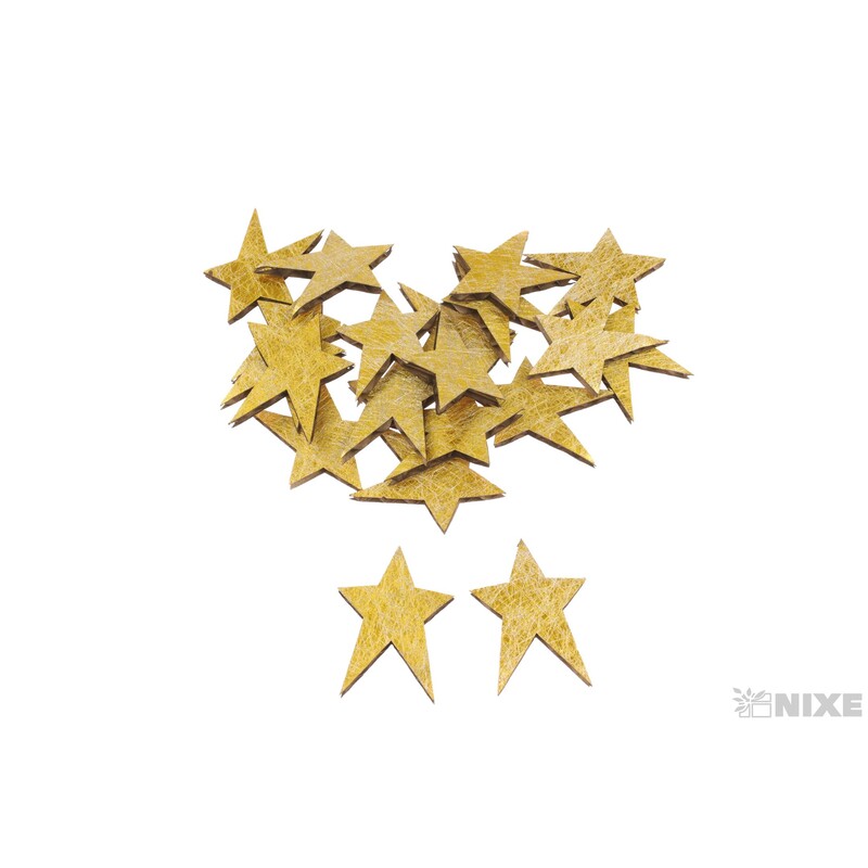 HVĚZDA 3,5x4,5cm*ZLATÁ