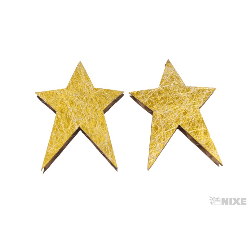 HVĚZDA 3,5x4,5cm*ZLATÁ