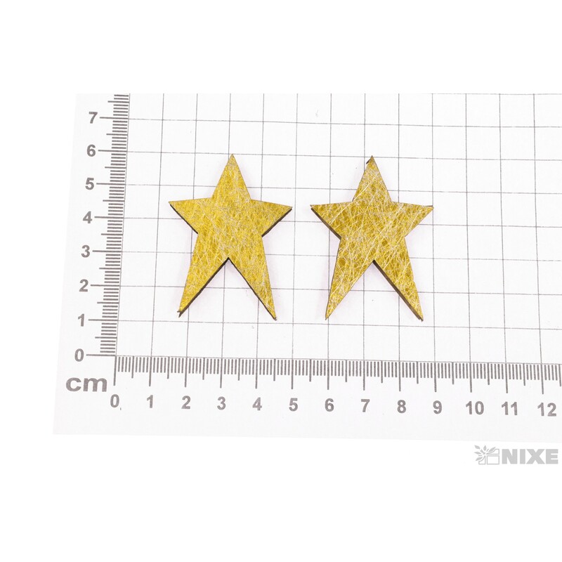 HVĚZDA 3,5x4,5cm*ZLATÁ