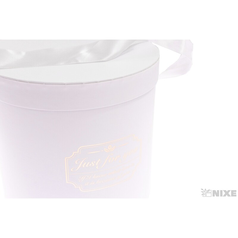 KVĚTINOVÝ BOX 2ks pr. 22x20cm 19x18*BÍLÁ