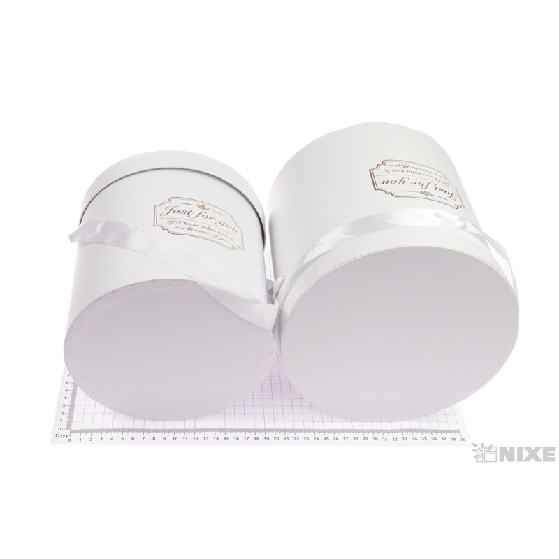 KVĚTINOVÝ BOX 2ks pr. 22x20cm 19x18*BÍLÁ