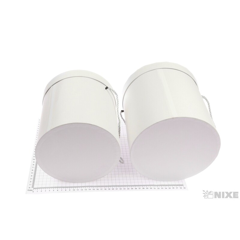 KVĚTINOVÝ BOX 3ks pr. 23x25cm 22x24 21x20*BÍLÁ