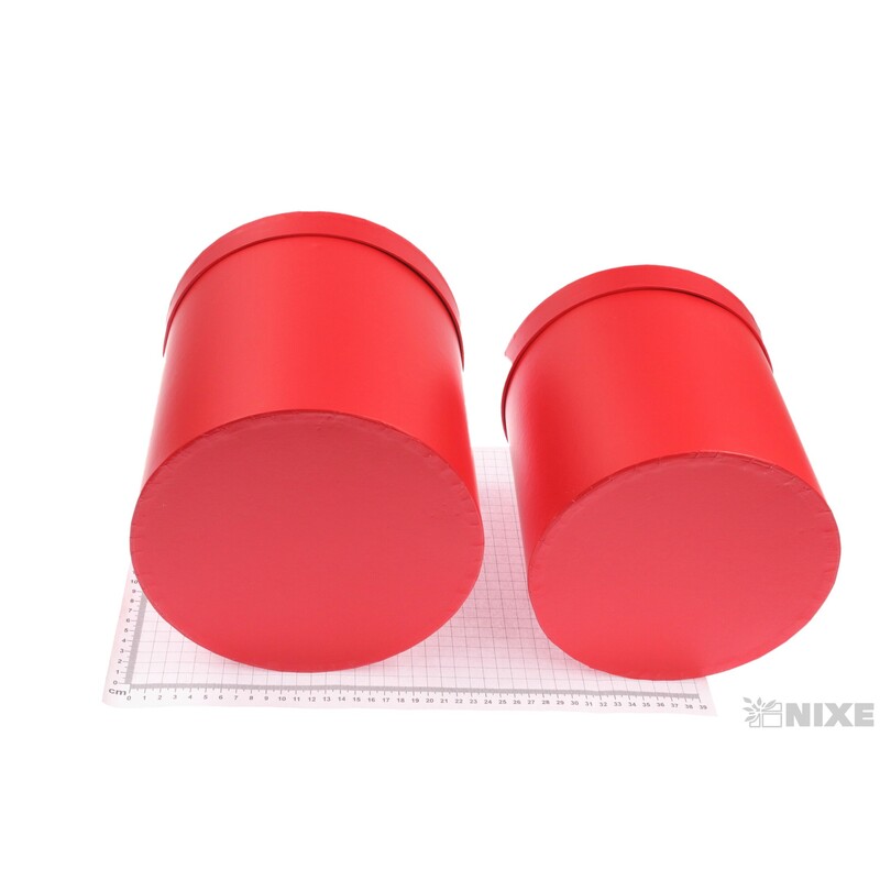 KVĚTINOVÝ BOX 3ks pr. 23x25cm 22x24 21x20*ČERVENÁ