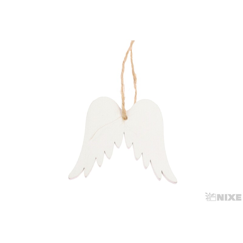 ZÁVĚS ANDĚLSKÉ KŘÍDLA 4cm 10ks*BÍLÁ