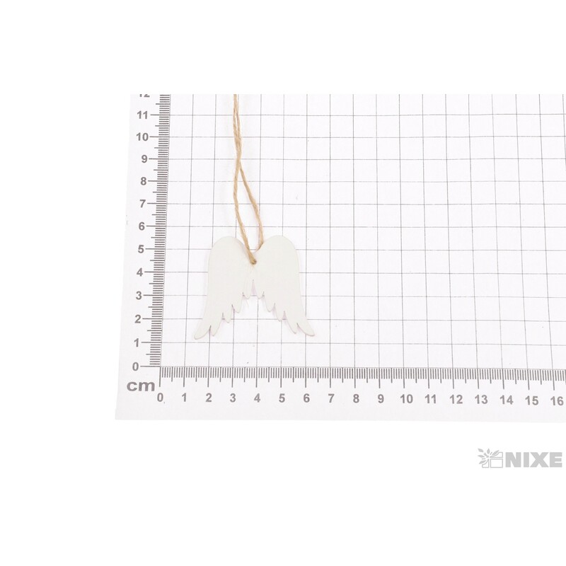 ZÁVĚS ANDĚLSKÉ KŘÍDLA 4cm 10ks*BÍLÁ