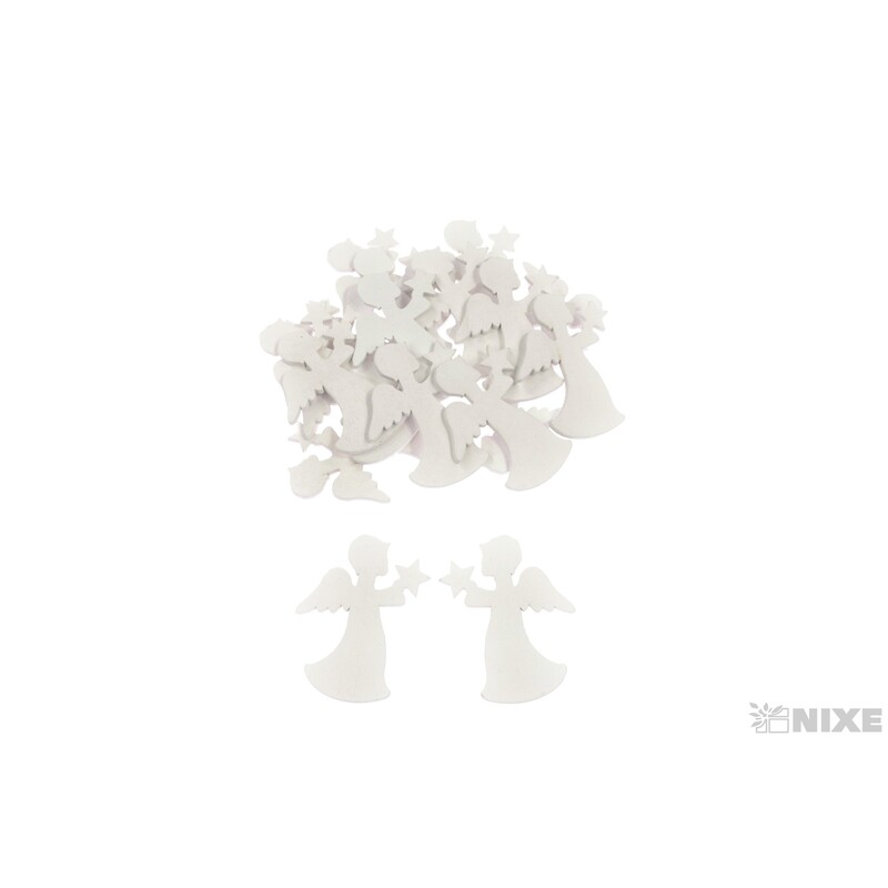 ANDĚL 4x5cm 18ks*BÍLÁ