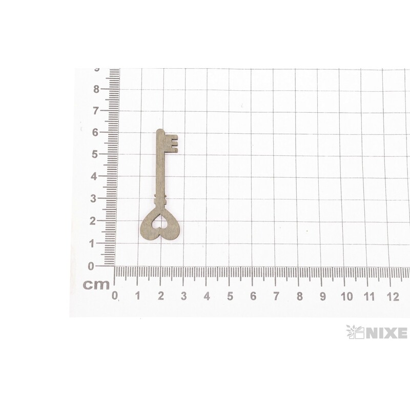 KLÍČE 1,5x5cm 10ks*PŘÍRODNÍ