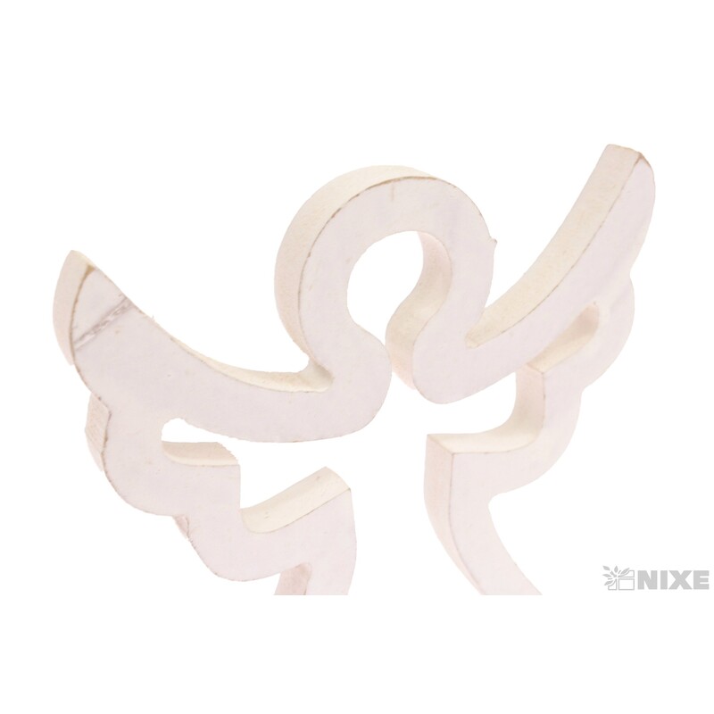 ANDĚL DŘEVO 11x13cm*BÍLÁ