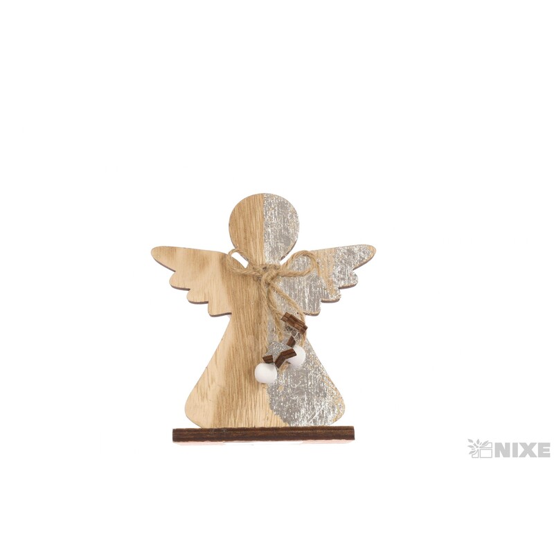 ANDĚL DŘEVO 12x14cm*