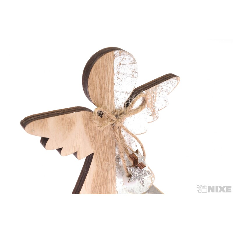 ANDĚL DŘEVO 12x14cm*