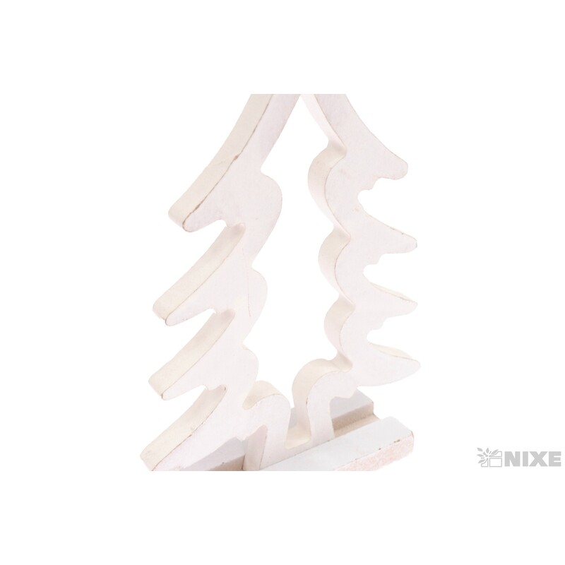 STROMEČEK DŘEVO 10x15cm*BÍLÁ