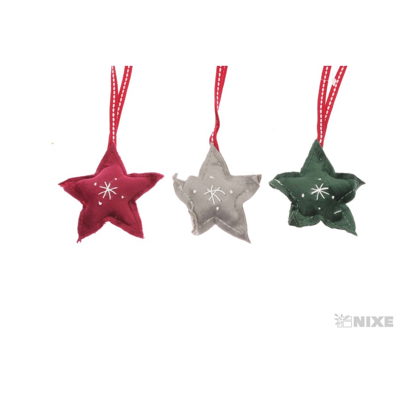 ZÁVĚS HVĚZDA 7cm 3ks*