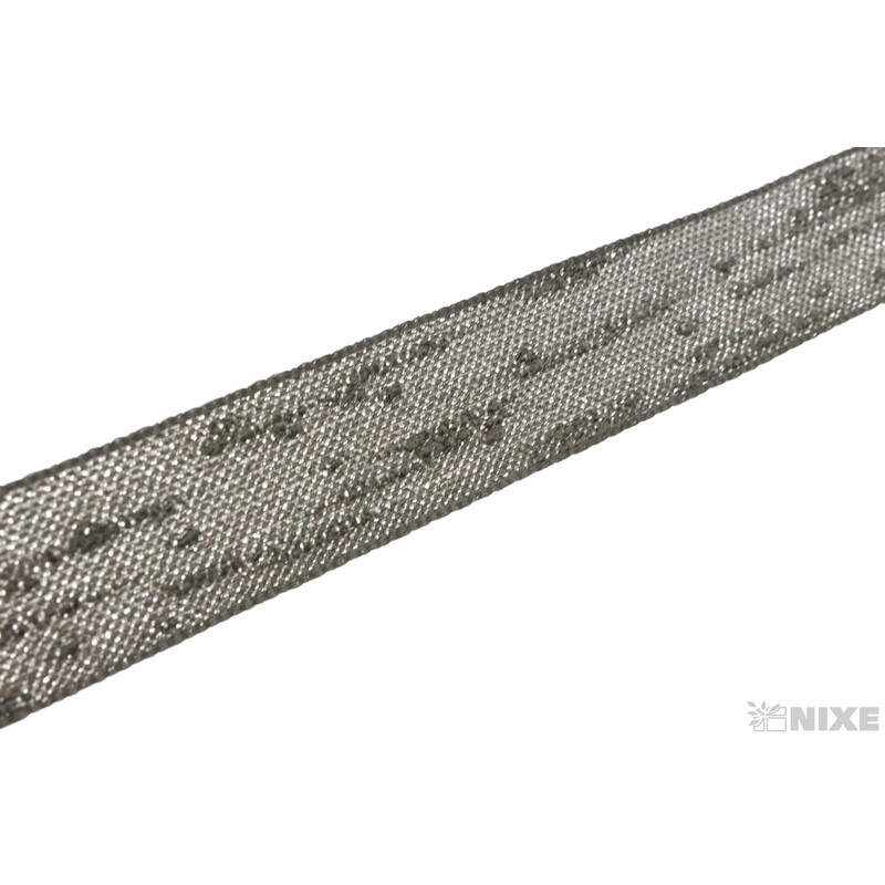 STUHA SPENCER 25mmx10m*ČERNÁ+STŘÍBRNÁ