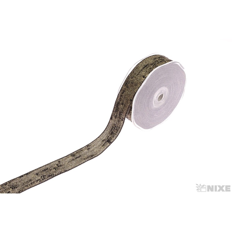 STUHA SPENCER 25mmx10m*ČERNÁ+ZLATÁ