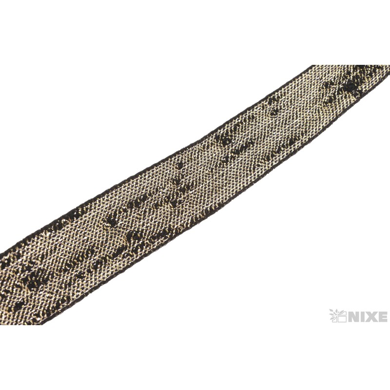 STUHA SPENCER 25mmx10m*ČERNÁ+ZLATÁ