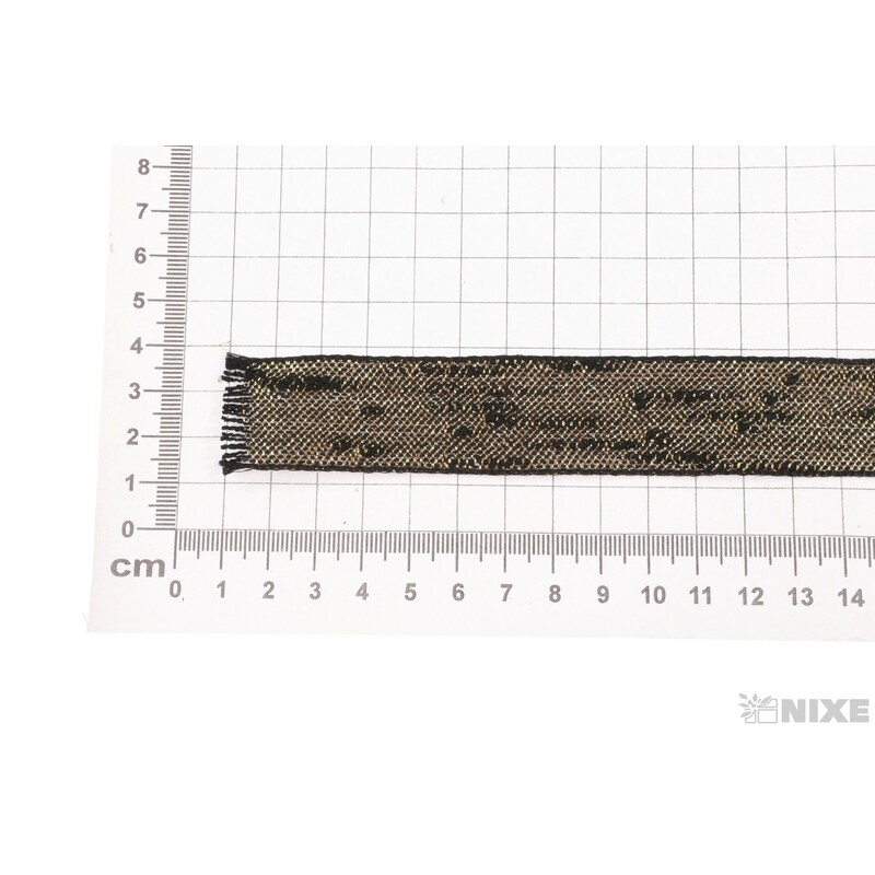 STUHA SPENCER 25mmx10m*ČERNÁ+ZLATÁ