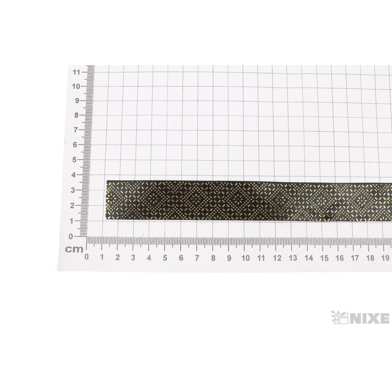 STUHA ANCIENT 25mmx20m*ČERNÁ+ZLATÁ