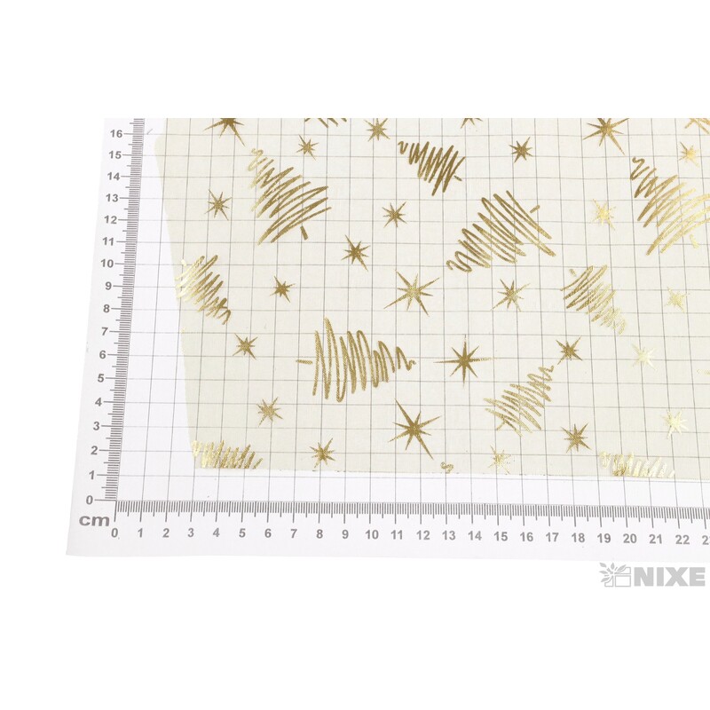 ORGANZA VZOR 697 39cmx10yd*ZELENÁ