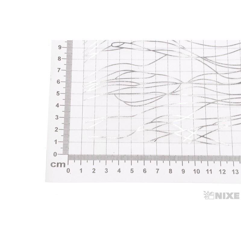 ORGANZA VZOR 700 39cmx10yd*STŘÍBRNÁ