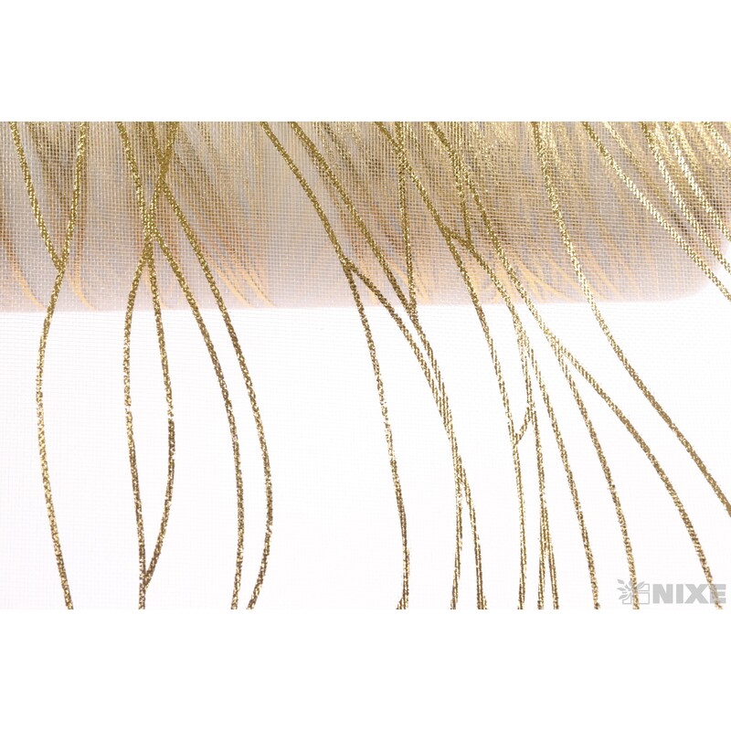 ORGANZA VZOR 700 39cmx10yd*ZLATÁ